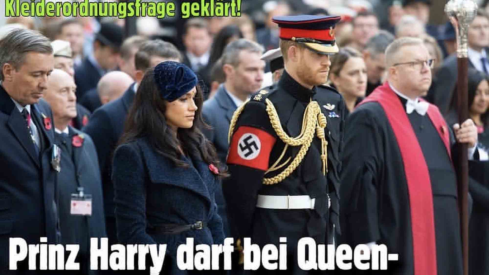 Read more about the article Sick German Mag Says Harry Should Wear Nazi Swastika To Funeral